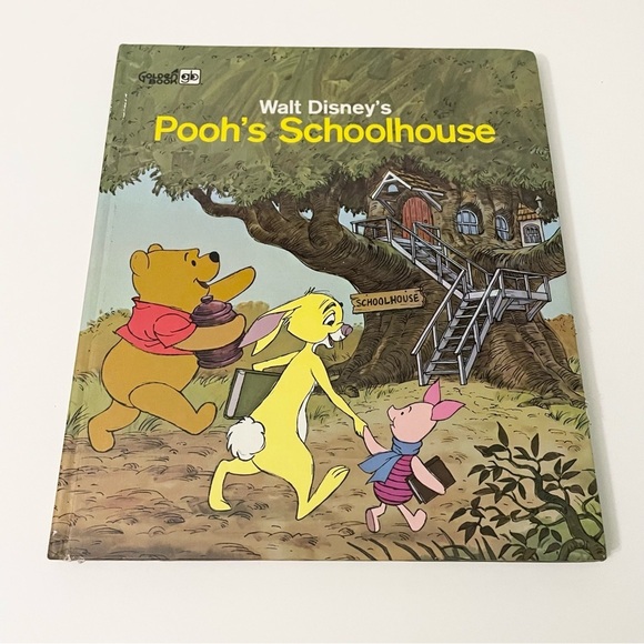 Vintage 1978 Walt Disney's Pooh's Schoolhouse Golden Press Hardcover - Picture 1 of 16